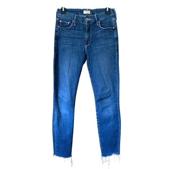 MOTHER‎ The Looker Ankle Fray Jeans in Girl Crush Blue Size 27 - Picture 4 of 12